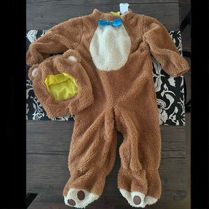 Rubie’s Unisex Baby 12-18 Month Teddy Bear Halloween Costume with Bow tie
